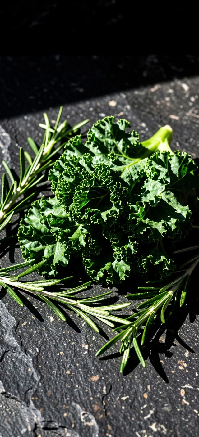 Vibrante selección de vegetales verdes